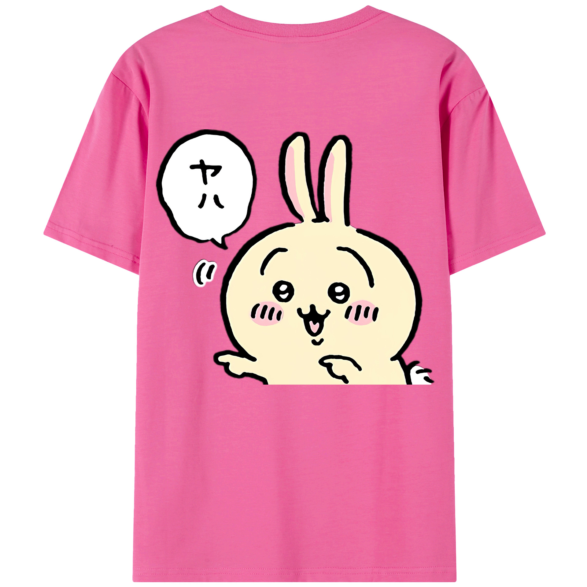 （画像用） ちいかわ うさぎ Chii-kawa usagi レディース半袖Tシャツ(バックプリント)